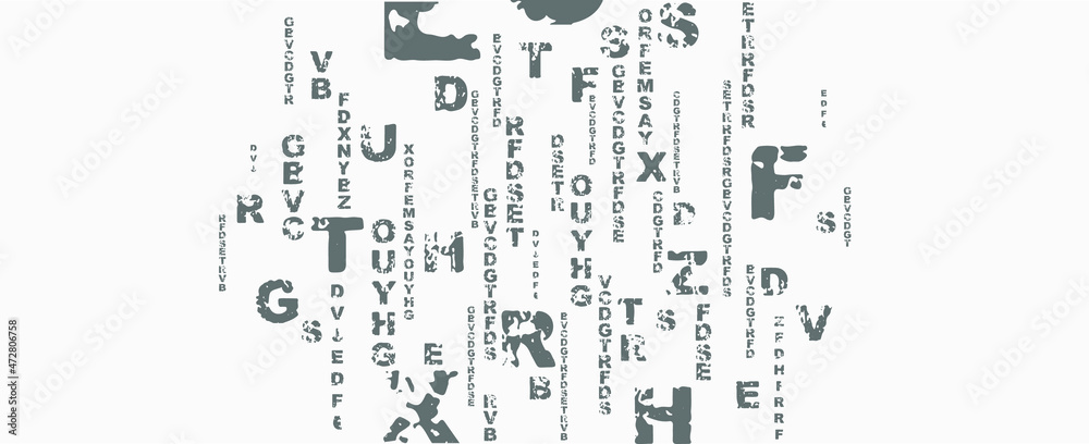 abstract background with alphabet	