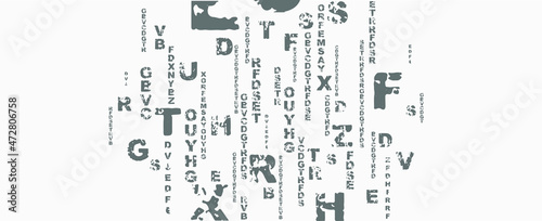 abstract background with alphabet	