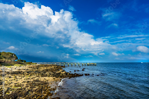 Foto Storm coming, Buzzards Bay, Padanaram, Dartmouth, Massachusetts