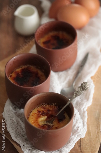 Obraz na plátně crème brûlée à la vanille