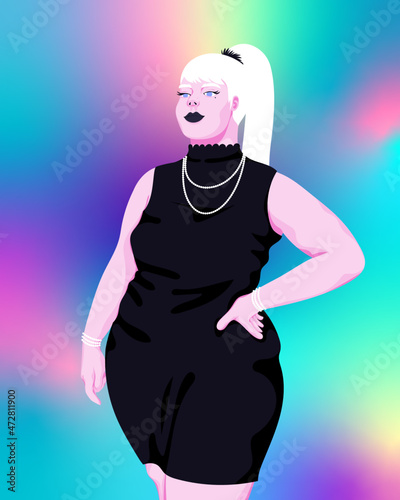 Wallpaper Mural Portrait of woman in black dress Torontodigital.ca