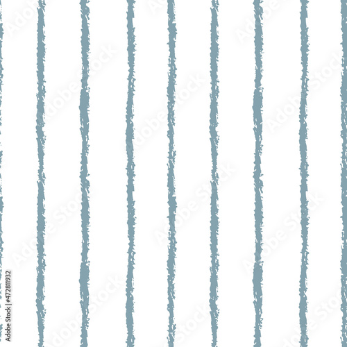 striped hand drawn seamless pattern delicate denim blue color