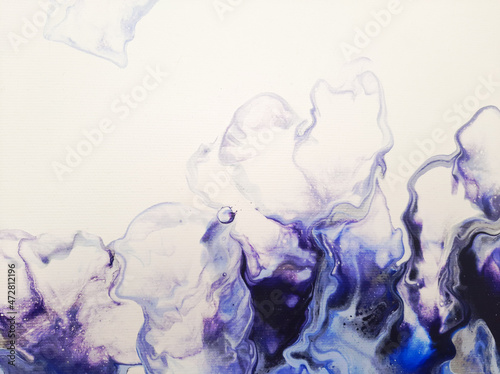 Beautiful abstract background. Mixed liquid paints