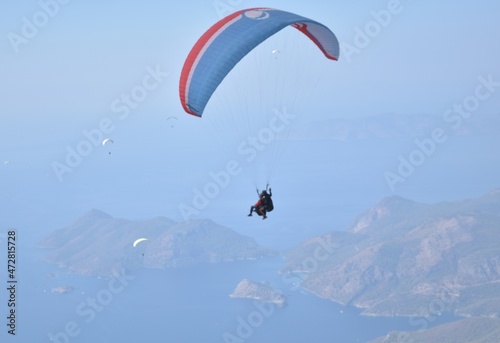 The launch pad for paragliding flights. Paragliding flight