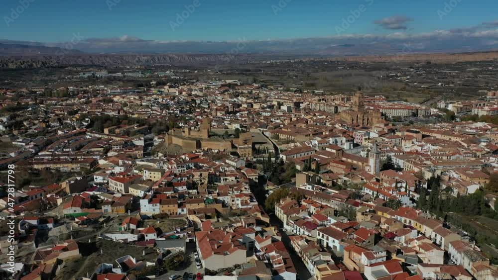 Guadix in Andalusien aus der Luft | Die Stadt Guadix in Spanien aus der Luft Guadix in Andalusien aus der Luft | Die Stadt Guadix in Spanien aus der Luft