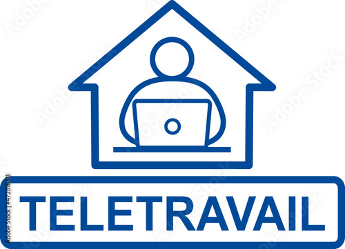 PICTO TELETRAVAIL TRAIT