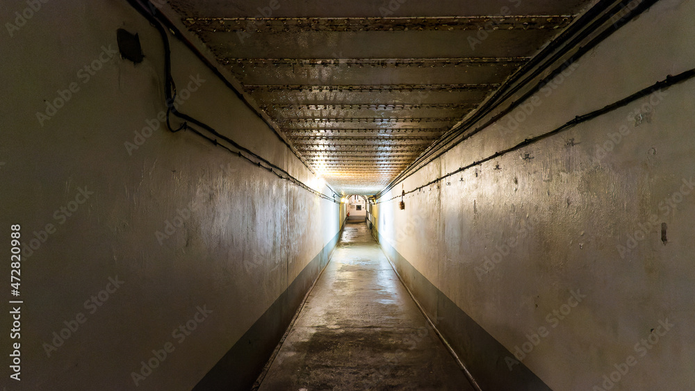 Inside the ligne Maginot fortification in France on September 2019
