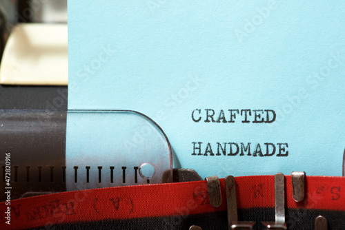 Crafted handmade concept photo