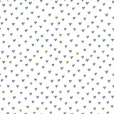 Vector seamless pattern with pastel colors hearts on white background. Romantic print. Happy Valentines Day illustration.