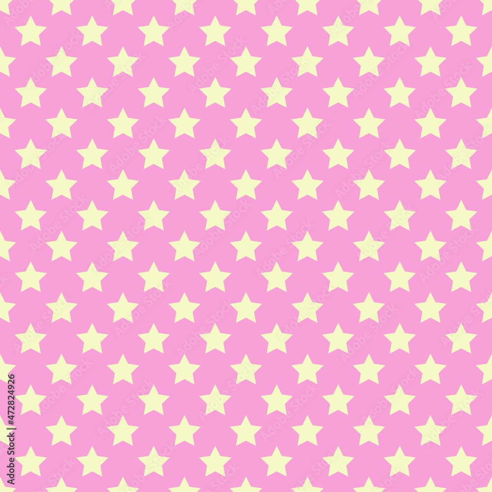 Background with stars. Colored simple pattern with geometric elements. Starry backdrop. Print for banners, flyers, posters, t-shirts and textiles. Greeting cards. Vintage and retro style