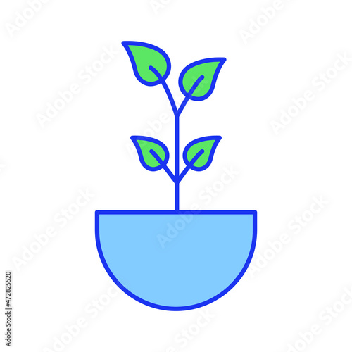 plant pot Vector icon which is suitable for commercial work and easily modify or edit it

