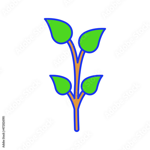 green plant Vector icon which is suitable for commercial work and easily modify or edit it

