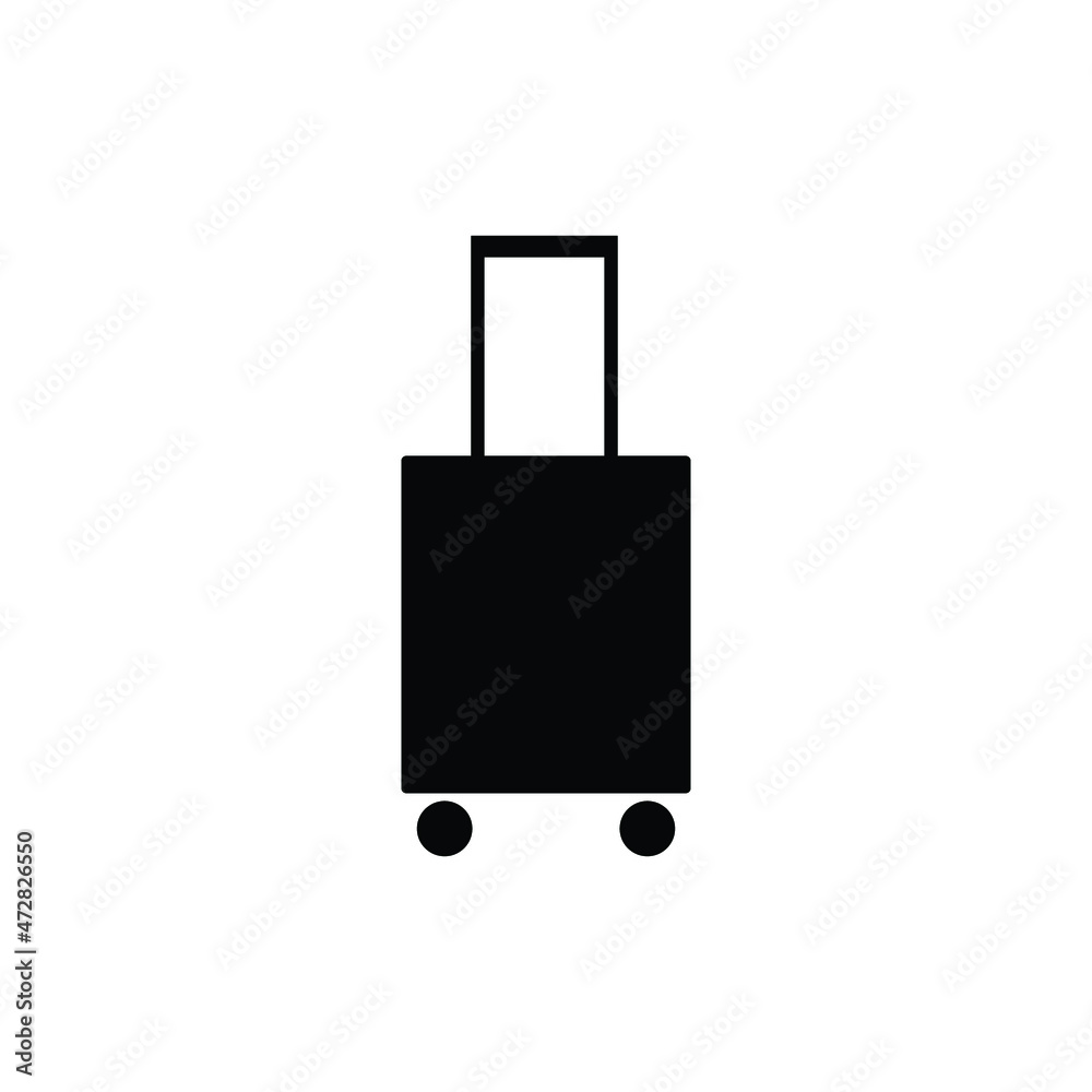 suitcase for travel vector icons
