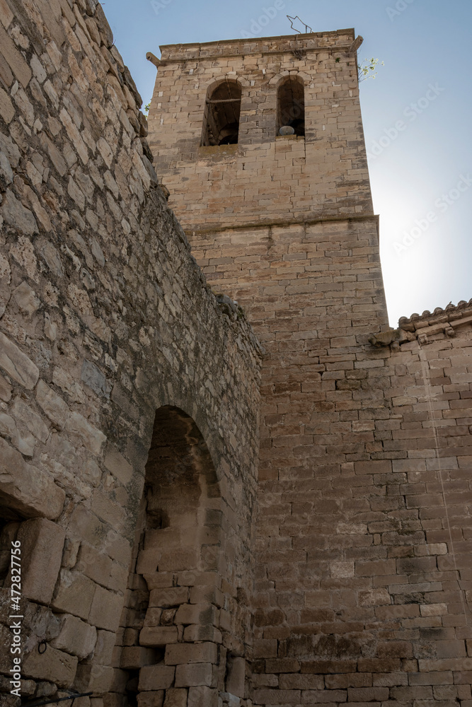 medieval church of guimera in the province of Lleida