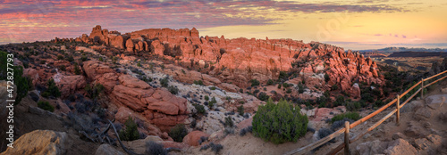 Fiery furnce at Arches National Park photo