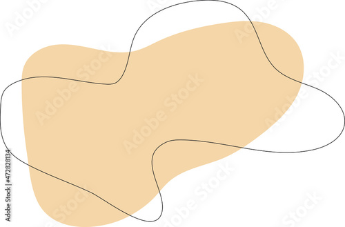 illustration vector graphic of light brown abstract element perfect for background abstract