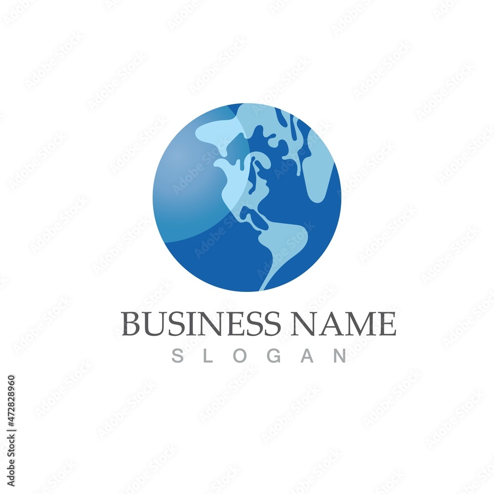 globe logo vector design template globe logo vector design template