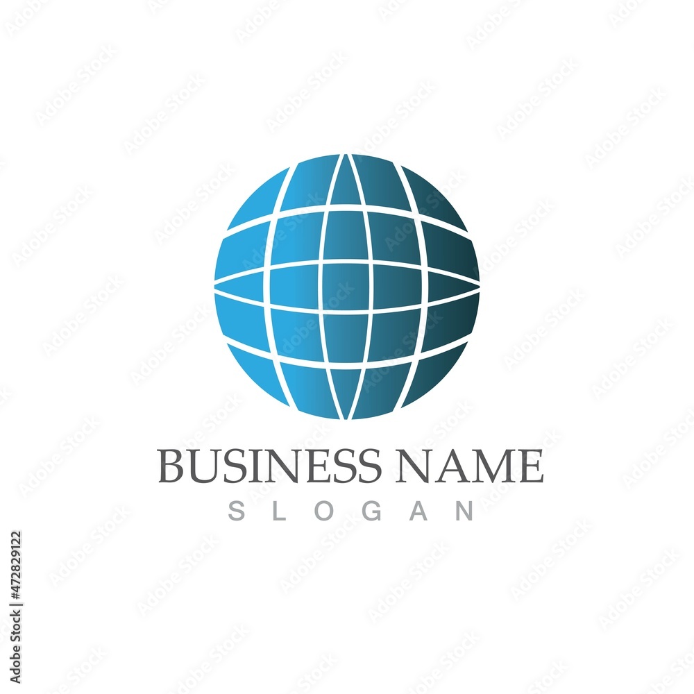 globe logo vector design template globe logo vector design template