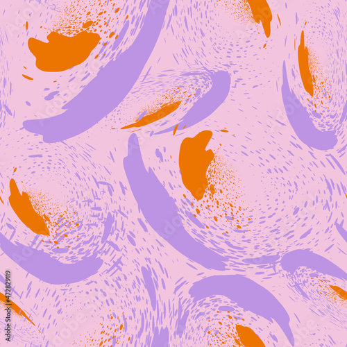 Abstract seamless pattern with grunge chaotic pattern