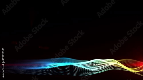 corporate lower third wave animation