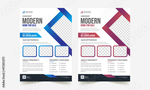 Corporate Business Flyer poster pamphlet brochure cover design layout background, two colors scheme, vector template in A4 size (ID: 472833171)