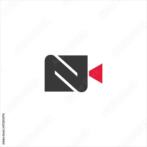 Free Download letter n logo vector template camera - GFXLoad