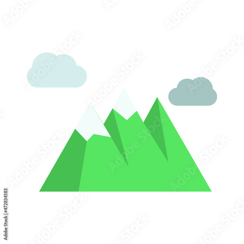 Mountain Vector icon which is suitable for commercial work and easily modify or edit it

