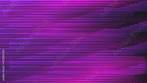 Glitch distorted geometric background . Modern art design . Noise destroyed glitched poster . Trendy defect error background with speed arrows . Glitched artwork  .Broken effect .vector 
