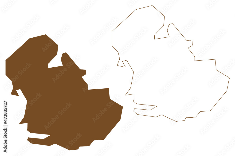 Cameron island (Canada, Nunavut Territory, North America) map vector illustration, scribble sketch Cameron map Cameron island (Canada, Nunavut Territory, North America) map vector illustration, scribble sketch Cameron map