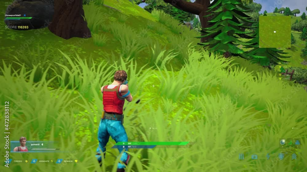 NonViolent Video Game Mockup Concept. Game play 3D Third Person