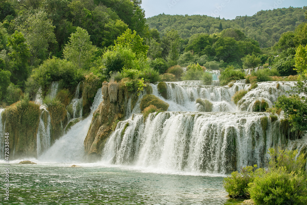 Fototapeta premium Skradiski Buk Waterfalls, Krka National Park, Croatia