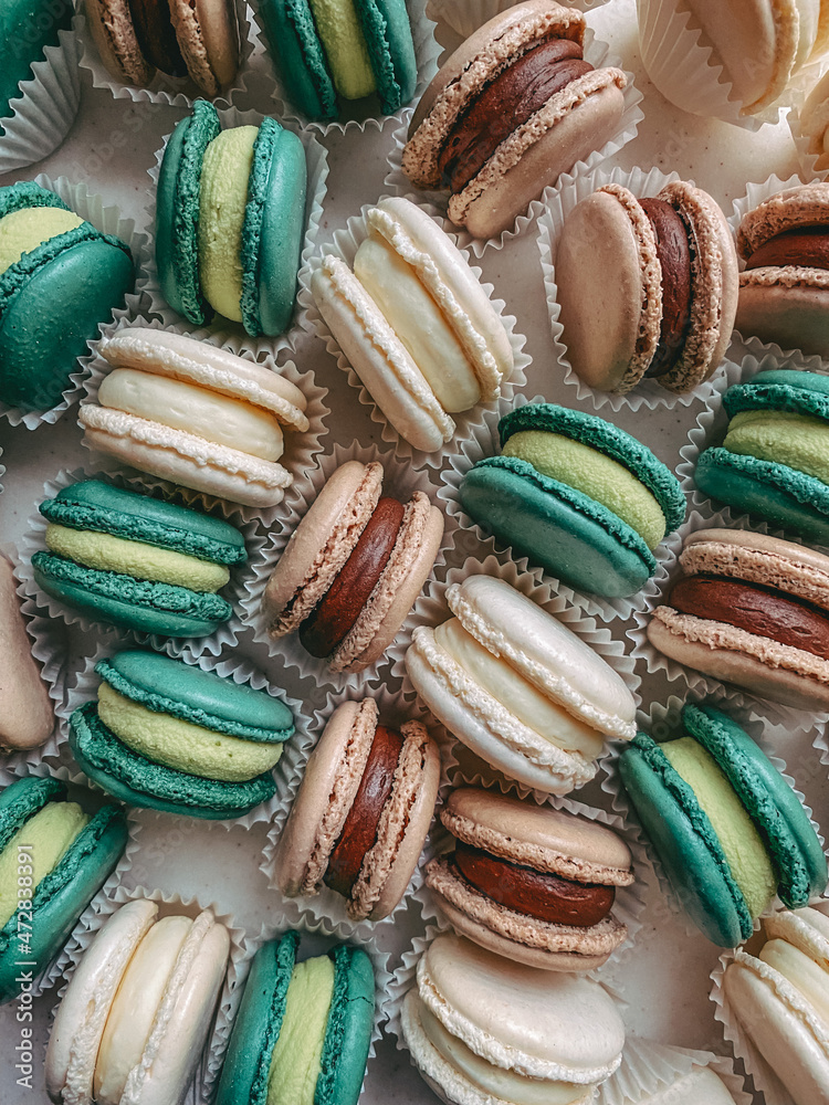 colorful macaroons background colorful macaroons background