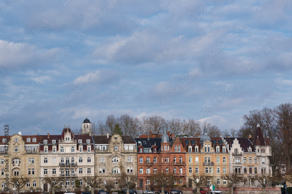 Historische Hausfassaden in Konstanz am Bodensee
