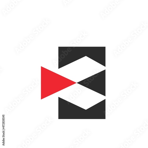 abstract k Letter arrow  Template Vector Illustration design