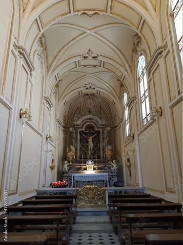 Ancient church in Sorrento bay in Italy
