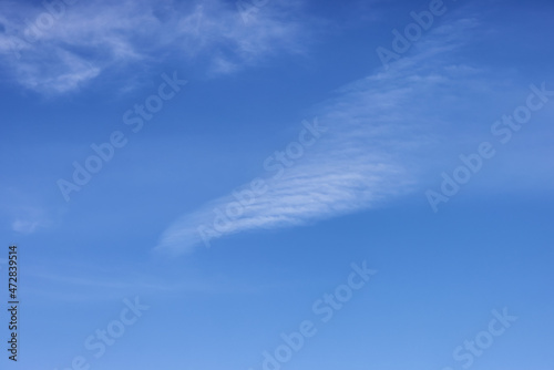 View of Cloudscape during a cloudy blue sky sunny day. Taken on the West Coast of British Columbia  Canada.
