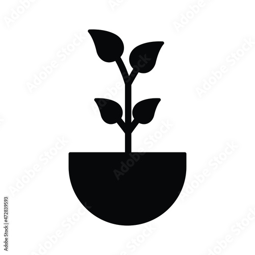 фотографія plant pot Vector icon which is suitable for commercial work and easily modify or