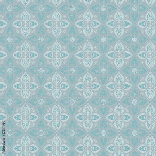 Seamless vintage rug with an effect of attrition. Damask carpet. Hand drawn seamless abstract pattern with eastern motifs. vector illustration. mixed patterns nature texture