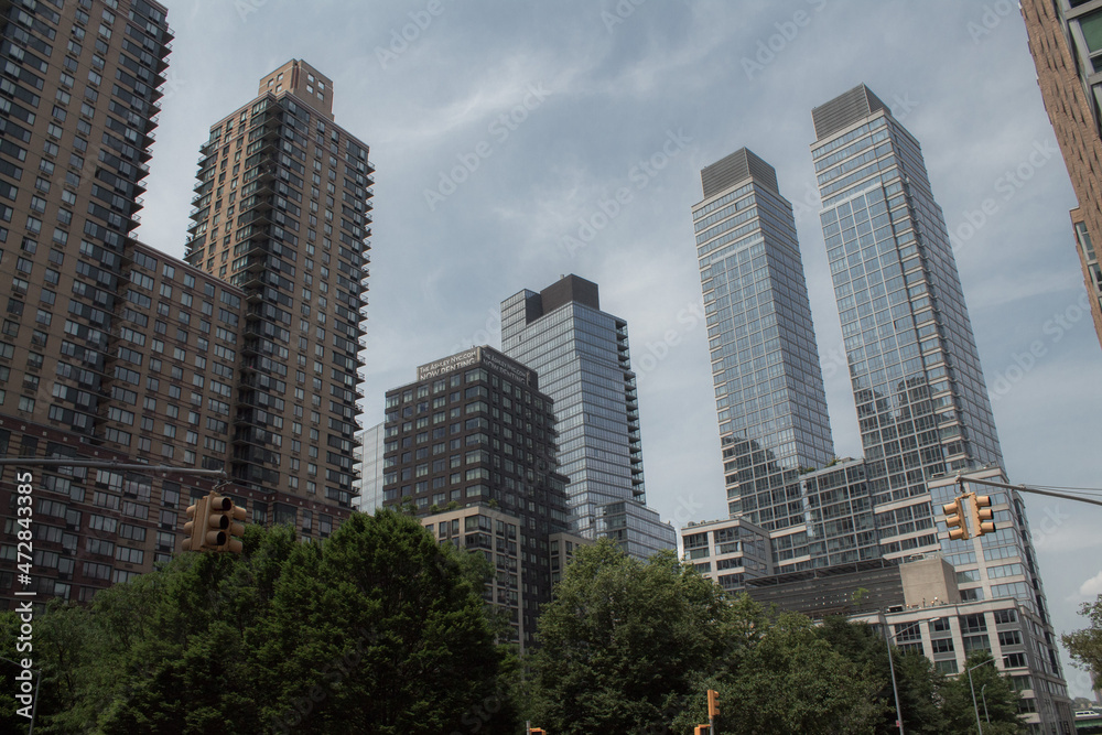 New York City street photo with buildings during clear day New York City street photo with buildings during clear day
