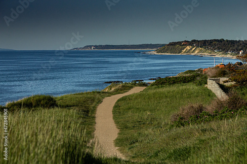 Denmark stock photo with clear skies, greenery and nature