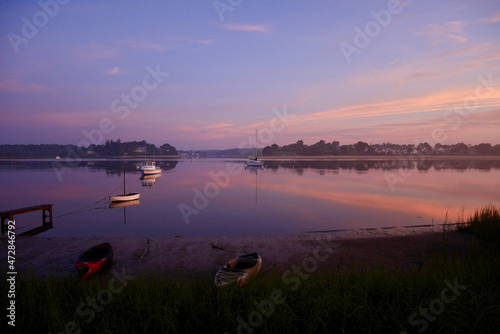 Beautiful early morning mood at Buzzards Bay. Onset, Massachusetts, USA.