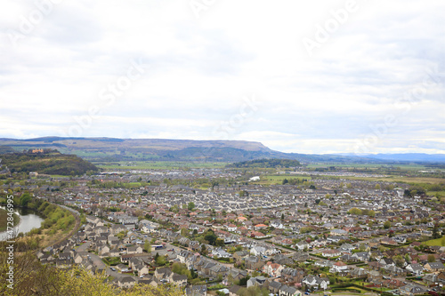 view of stirling from the wallace monument photo