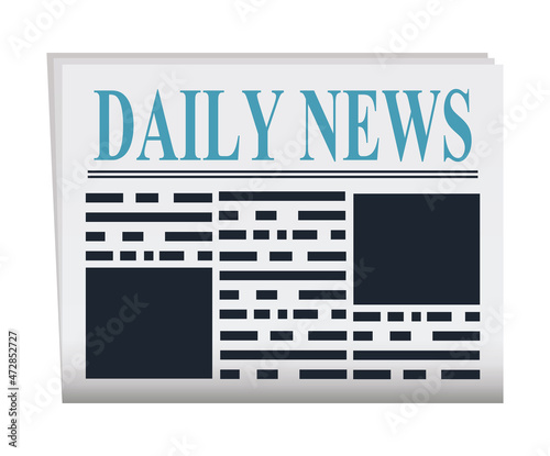 vector newspaper illustration. news paper template