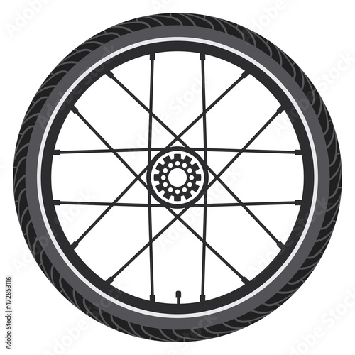 vector bicycle wheel