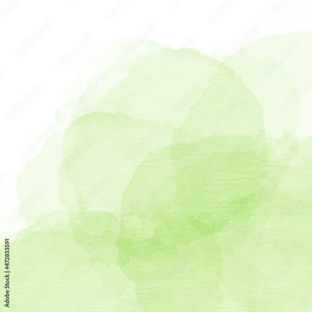 Obraz premium Fresh Green watercolor gradient background 