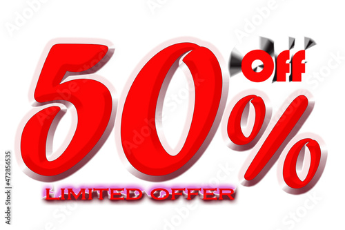 Limited offer with 50 percent off business sticker poster