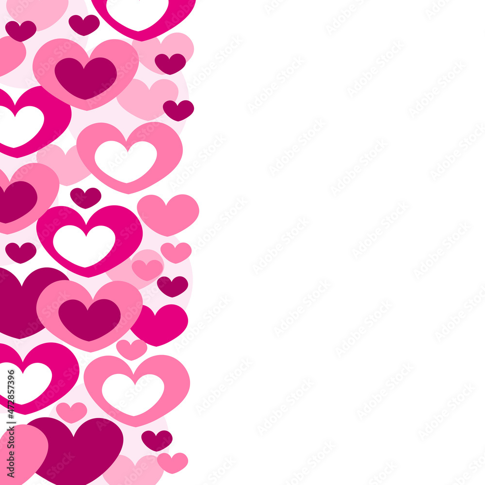 Pink background with hearts. Valentine's day. Vector graphics. Pink background with hearts. Valentine's day. Vector graphics.