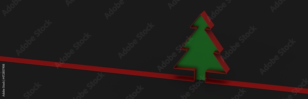 Christmas background with tree continuous Christmas background with tree continuous