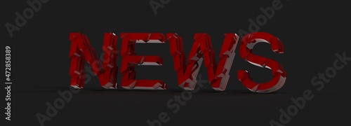 word News on digital backgr...