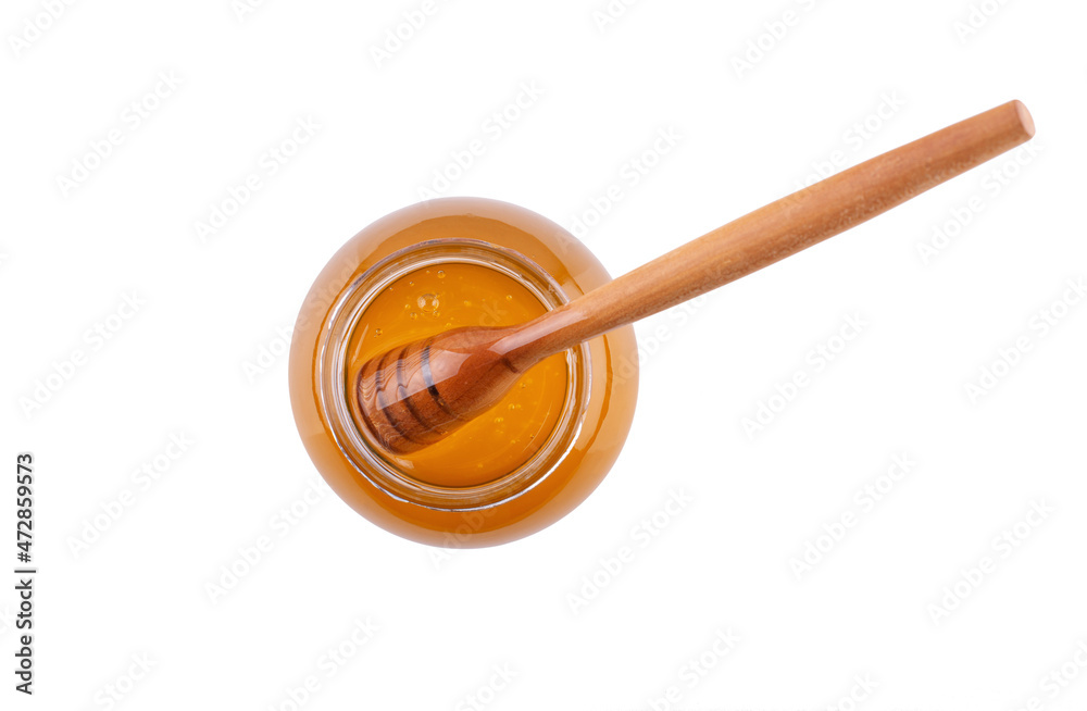 honey with a wooden spoon honey with a wooden spoon